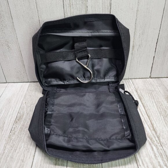 Samsonite Toiletry Travel Jewelry Toiletries Bag Black Small Canvas Zipper - Picture 4 of 7